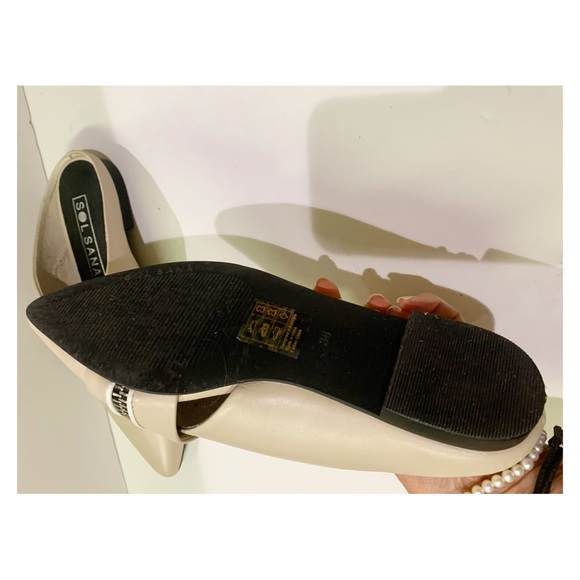 Sol Sana Mules Sandals Zip Flat Nude Mules size 36 - Picture 4 of 13